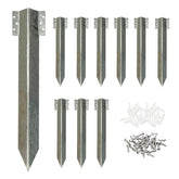 maebeacae front view of 10-pack stakes showing contents and durable finish
