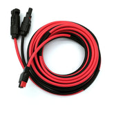 Magiktech front Anderson adapter and solar connector showing secure fit and easy hookup