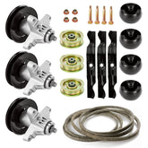 Magorfas kit front packaging showing full 50-inch deck rebuild contents and compatibility