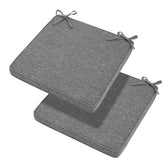 Magpie Fabrics front view of heather grey cushion showing clean finish and modern look for instant comfort
