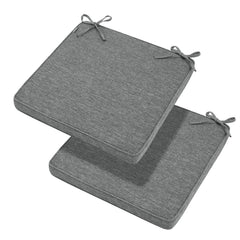 Magpie Fabrics front view of heather grey cushion showing clean finish and modern look for instant comfort