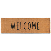 MAINEVENT front view of long welcome mat showing full design and curb appeal