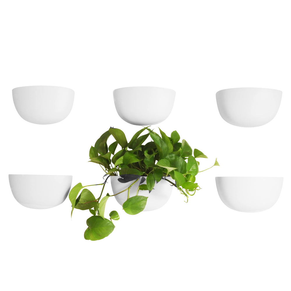 Make Good Virgo front view showing six shell-white planters and clean design benefit