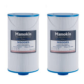 Mamokin two-pack front packaging view showing replacement filters, clear fit benefit