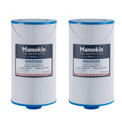 Mamokin two-pack front packaging view showing replacement filters, clear fit benefit