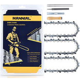 Mannial front view of 3-pack chains showing packaged set and labels for quick identification and value