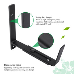 Maotong black powder-coat detail resisting rust for long-lasting protection
