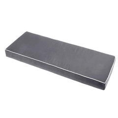 Maphissus front view bench cushion on bench shows neat finish and comfort