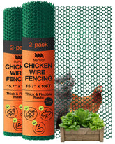 MAPORCH front view of 2-pack rolls showing compact garden barrier, durable