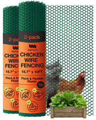 MAPORCH front view of 2-pack rolls showing compact garden barrier, durable