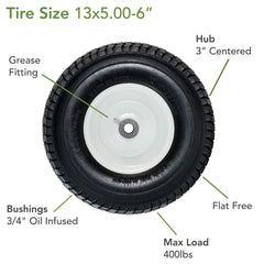 Marathon 30326 mounted on a riding mower demonstrating fit and maintenance-free use
