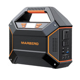 MARBERO front view showing ports and compact design for easy transport
