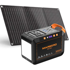 MARBERO power station front view showing controls and portability benefit