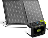 MARBERO front view of power station showing AC outlet and LED display for reliable power
