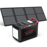 MARBERO M823 front view showing outlets and compact design for portable power