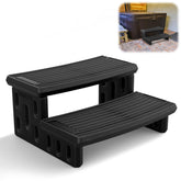 MARKETTY front view of hot tub steps showing stability and access benefit