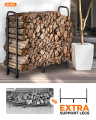 Mars Explo side profile illustrating depth and elevated log storage advantage