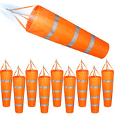 Marsui windsock front view showing bright orange visibility and directional clarity