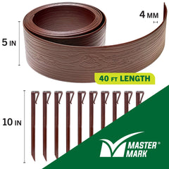 Master Mark installed in flower bed shows tidy edge and easier maintenance