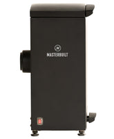 Masterbuilt front view of slow smoker attachment showing compact profile and fit