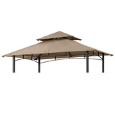 MASTERCANOPY front view of replacement canopy shows full roof coverage and protection