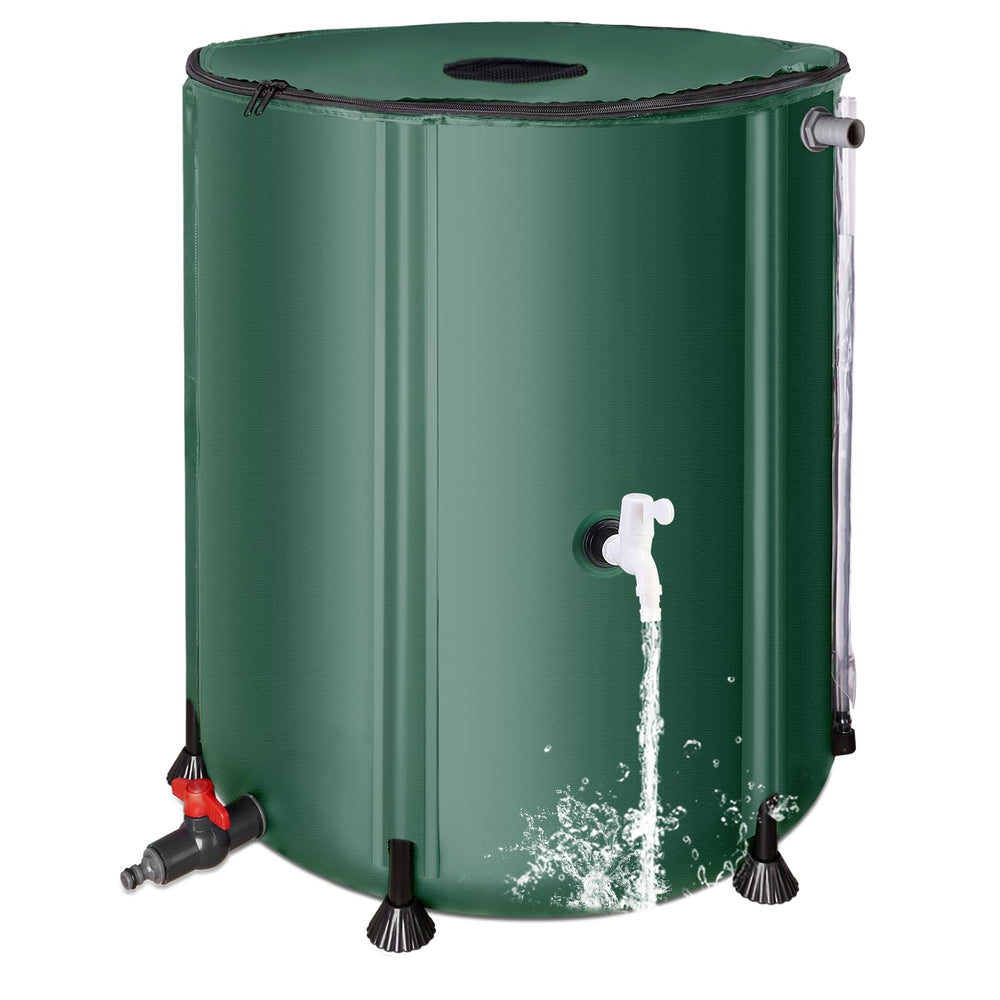 Matalde front view assembled collapsible barrel showing shape and capacity benefit
