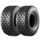 MaxAuto front view showing tire profile and turf-friendly design benefits