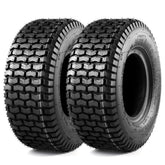 MaxAuto front view turf tire showing full profile and turf-friendly tread benefit