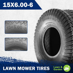 MaxAuto close-up of turf tech tread showing dialed-in pattern for reduced lawn damage and grip