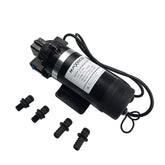 MAXECO front view pump showing compact design and quiet operation benefit