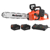 MAXLANDER front view showing chainsaw and benefits of compact portability