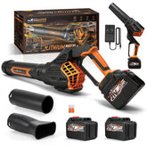 maXpeedingrods front view of cordless leaf blower showing compact design and power