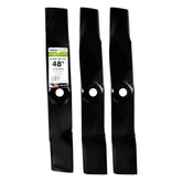 MaxPower three-blade pack front view showing brand and ready-to-install blades benefit durability