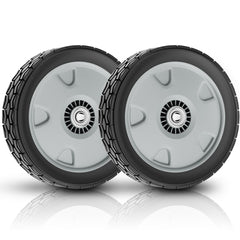 MAYITOP front view of 9-inch replacement wheel showing durable rim and fitment benefit