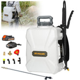 Mayoki front view showing compact sprayer and included battery for efficient use