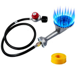MCAMPAS cast iron burner head front view showing durable design and heat resistance