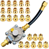 MCAMPAS front assembly showing regulator and hose for safe conversion