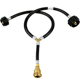 MCAMPAS front view of dual-port adapter showing compact design and safe connection