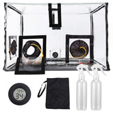 MCCKLE front view of still air box showing clear workspace and easy access
