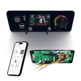 Meatender trapezoid front panel showing buttons and display for precise control