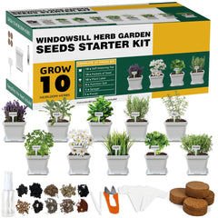 Meekear front packaging showing full herb kit and included supplies for quick setup