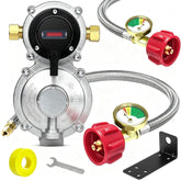 MEFUN regulator front view showing durable brass body and mounting, improves reliability