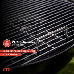 Megamaster brand close-up of cooking grate demonstrating even searing surface