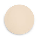 Megamaster front view of round pizza stone showing clean surface and branding for even baking