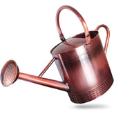 Megawodar front view copper watering can showing full shape and handle for easy carrying