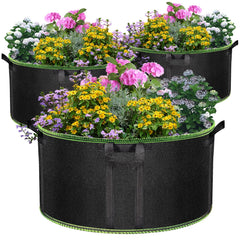 MEKOLIFE 50 gallon grow bag front view showing size and capacity benefits
