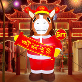 Melisheer tang suit horse front view showing festive colors and instant curb appeal