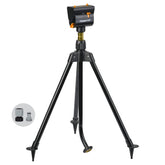 Melnor MiniMax tripod front view showing coverage and compact design benefit