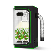 MELONFARM front view fully assembled showing compact footprint and neat setup