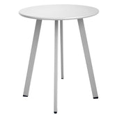 Meluvici front overview showing compact durable white design and outdoor versatility